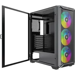 Xilence ATX Miditower (ATX, mATX, Mini-ITX), PC Gehäuse, Schwarz