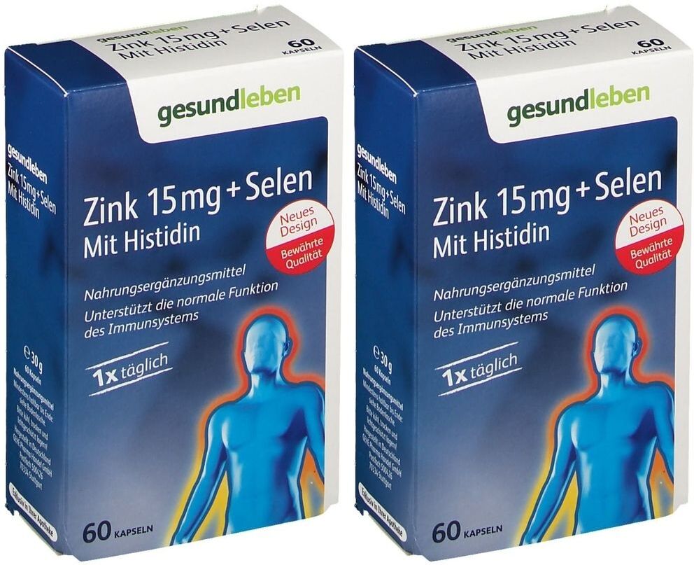 gesundleben Gesund Leben Zink 15 mg+Selen Kapseln 2x 2x60 St
