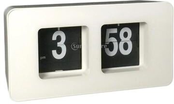 Uplift Picks Retro Auto Flip Wall And Desk Clock With Large Display pure White
