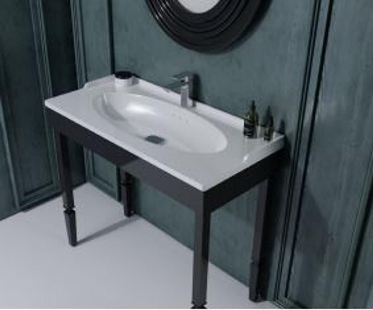 Casa Padrino Luxus Badezimmer Set Schwarz - Hotel Bad Einrichtung