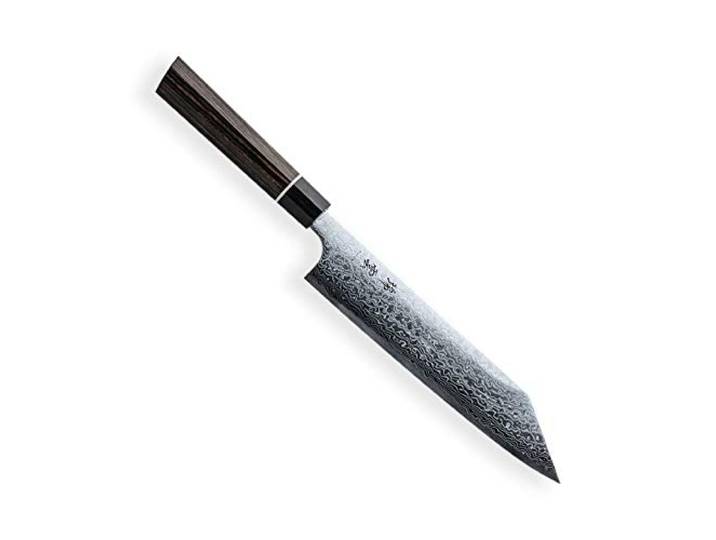 Kanetsugu Zuiun KIRITSUKE/KOCHMESSER - Küchenmesser, Chefmesser, Fleischmesser, Allzweckmesser & Japanischer SG2 Pulverstahl & 62 Schichten Damaststahl & 7-Eckige Pakka-Holz Griff, Klinge 210 mm
