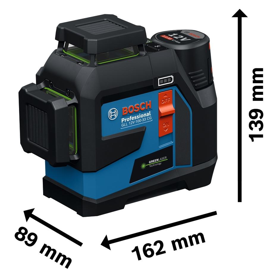 Bosch Professional GLL 12V-100-33 (Kreuzlinienlaser) (0601065401)
