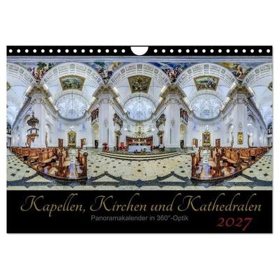 Kapellen, Kirchen und Kathedralen 2027 (Wandkalender 2027 DIN A4 quer), CALVENDO Monatskalender