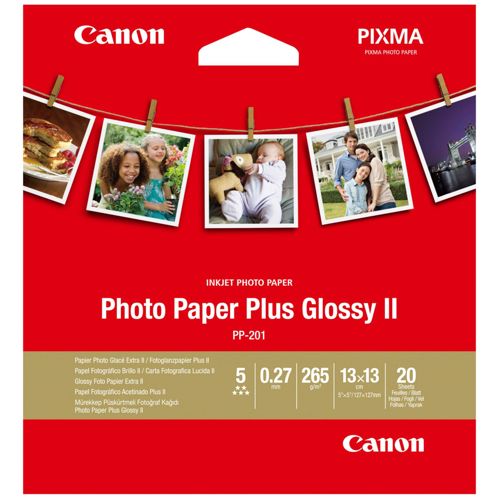 Canon PP-201 13x13 cm 20 Blatt Photo Paper Plus Glossy II 265 g