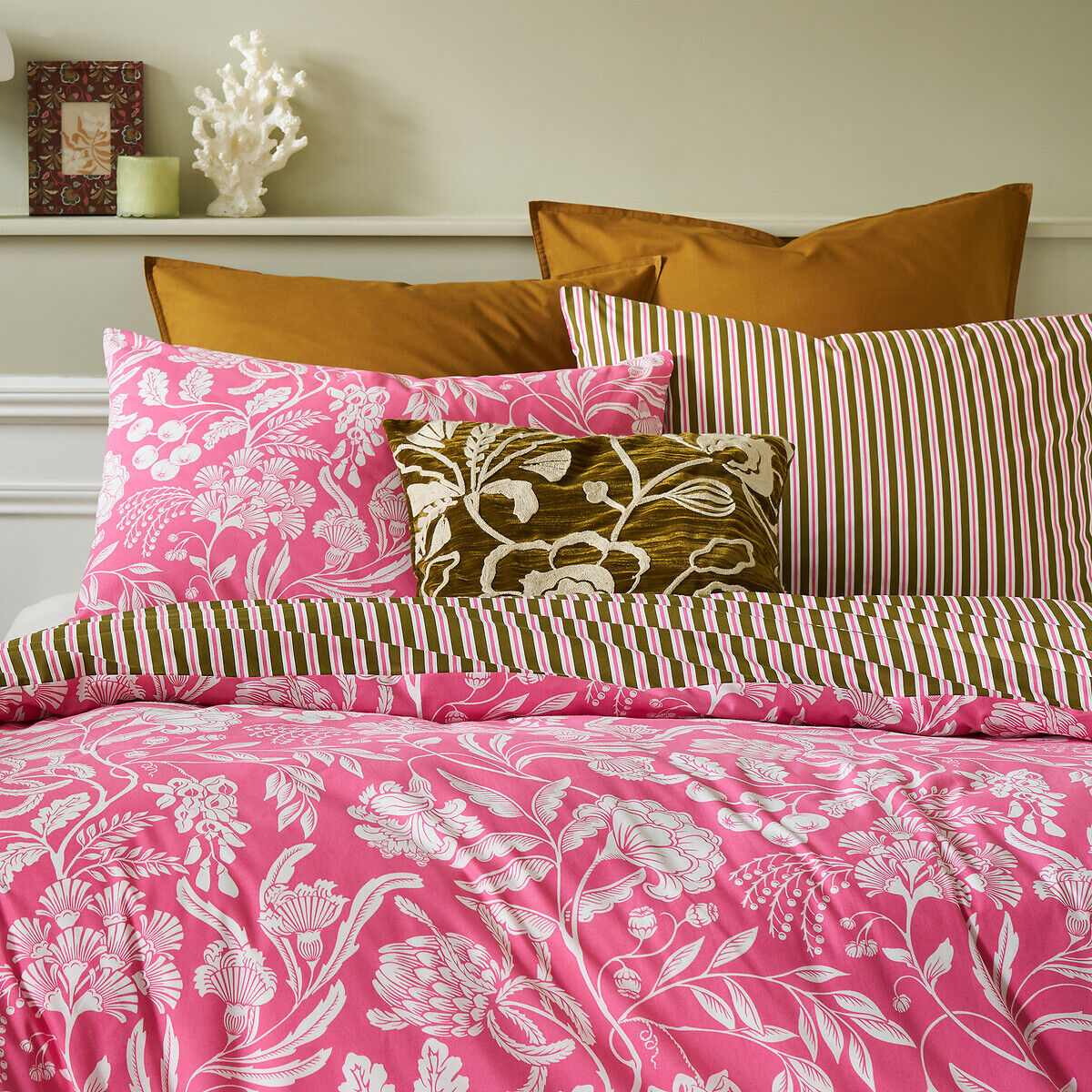 LA REDOUTE INTERIEURS Housse de coussin panne de velours, Sidonie