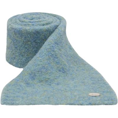 Strickschal CHILLOUTS "Graham Scarf", Damen, blau (washed blau), Feinstrick, Materialmix, unifarben, Modetücher, mit optimalem Tragekomfort
