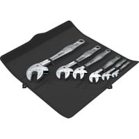6004 Joker 6 Set 1 - Selbstjustierender Maulschlüssel-Satz, 6-teilig, Schraubenschlüssel silber, mit Ratschenfunktion
