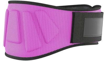 Inspired Finds Adjustable Weightlifting Belt With Lumbar Support For Squats And Strength Training purple l