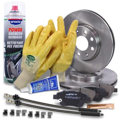 Bestprice Komplettset Bremsscheiben + Bremsbeläge Vorne [Hersteller-Nr. 40003571] für Opel