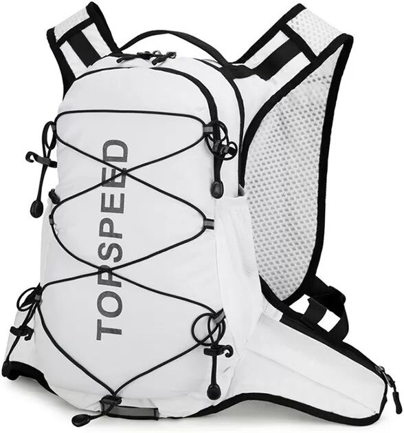 INF Multifunktionaler Polyester Westenrucksack - Outdoor Sport & Fahrradrucksack Weiß