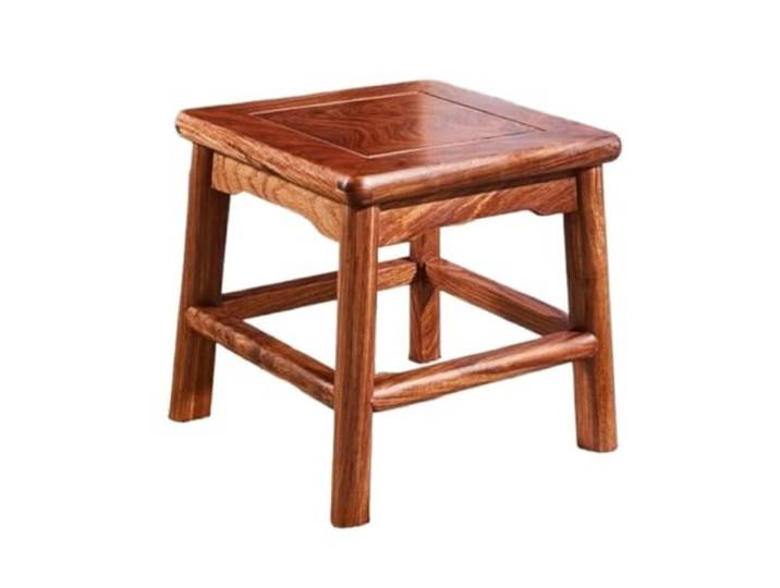Klassischer Kleiner Hocker aus Massivholz, Freizeitsitz for Schuhwechseln Stabil, pflegeleicht, langlebig, elegant
