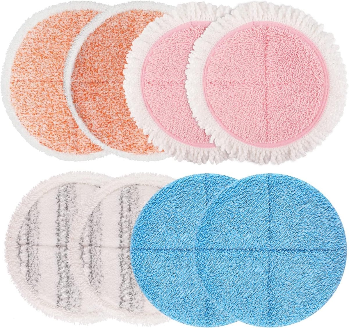8 stuks ronde vervangende mop pads van 7,3 inch voor spin mop vloerreiniging