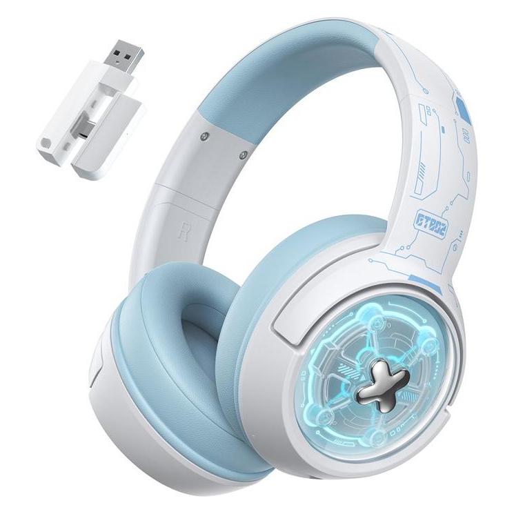 Onikuma GT802 gaming headphones (white) (Kabelgebunden, Kabellos) (GT802 White)