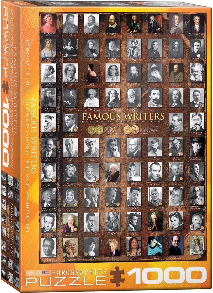 Empireposter Bekende auteurs van de wereldliteratuur Puzzel met 1000 stukjes, 68 x 48 cm