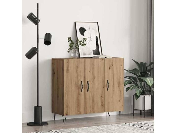 Buffet/Placard/Commode - 1 PC - pour Salon/Cuisine - Chêne artisanal 90x32 5x80 cm - Bois d'ingénierie A9083