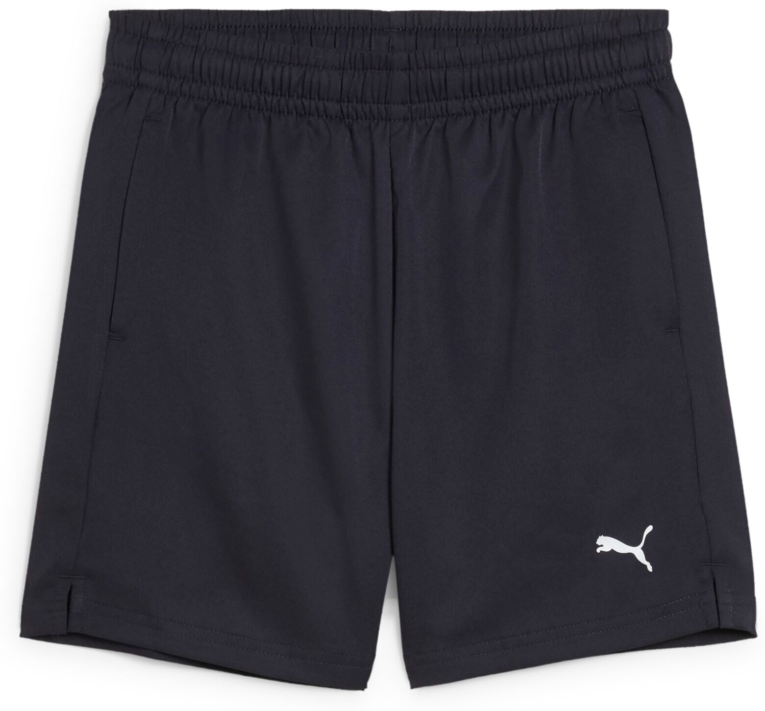 Shorts PUMA "TAD ESS WOVEN SHORTS B", Jungen, Gr. 140, N-Gr, blau (new navy), Twill, Obermaterial: 100% Polyester, unifarben, regular fit kniefrei, Hosen Shorts, mit dryCELL Technologie, feuchtigkeitsableitend, mit Kordelzugbund