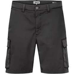 Cargoshorts SOLID "Cargoshorts SDJoe", Herren, Gr. M, N-Gr, schwarz (true schwarz), Obermaterial: 98% Baumwolle CO. 2% Elasthan EL., Hosen