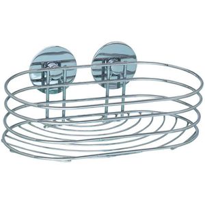 Wenko Duschablage Turbo-Loc Wandablage, verchromt, zum Kleben, Duschkorb, aus Metall, 23,5 x 10,5 cm