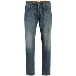 Jack & Jones Herren Jeans JJIMIKE JJWELLS - Mid Waist - Tapered Fit - Blau - 12295518 Blue Denim - 30W / 34L