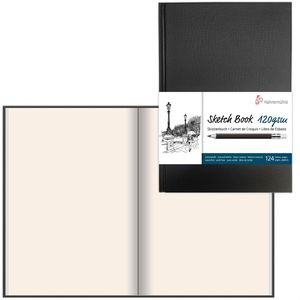 Hahnemühle Skizzenbuch 10628353 Sketch Book, A4 hoch, 120 g/m², weiß, Fadenbindung, Hardcover, 64 Blatt