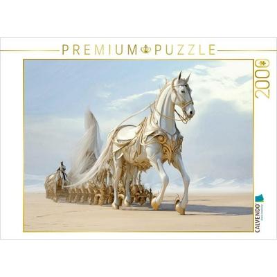 CALVENDO Puzzle Surrealismus trifft Pferdefans | 2000 Teile Lege-Größe 90x67cm Foto-Puzzle für glückliche Stunden