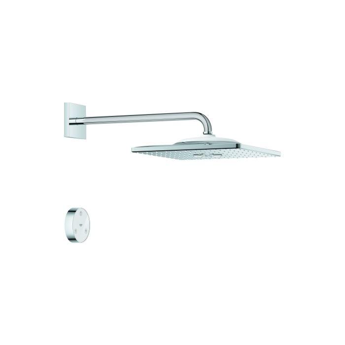 Grohe Rainshower Kopfbrauseset 26642000 chrom, Brausenarm 42,2 cm, 2 Strahlarten