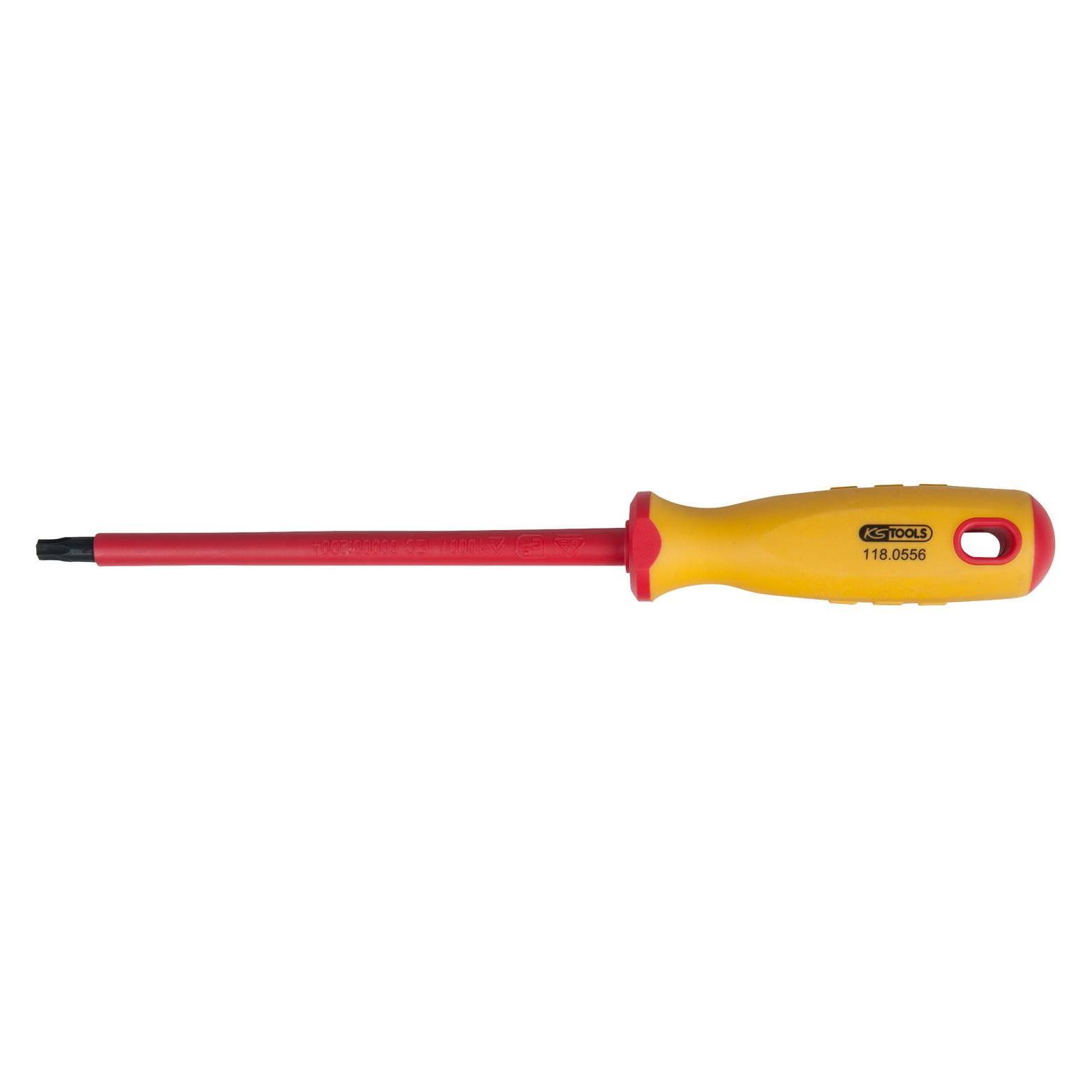 KS Tools Werkzeuge-Maschinen GmbH ERGOTORQUE VDE Torx-Schraubendreher, T30 (TX) (118.0556)