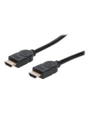 Manhattan Premium HDMI-Kabel Ethernet-Kanal 4Ka60HZ 1m Kabel Digital/Display/Video Netzwerk 1 m Schwarz (354837)