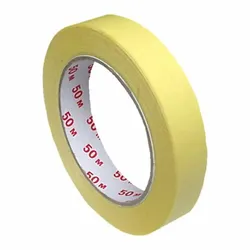 VEPATIM 12x Kreppband Kreppklebeband Abdeckband CLASSIC gelb 19mm x 50m