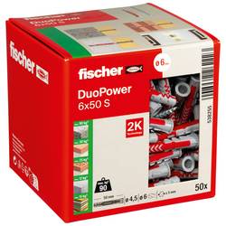 Fischer 538255 DUOPOWER 6x50 S LD 2-Komponenten-Dübel 50 mm 6 mm 50 St.