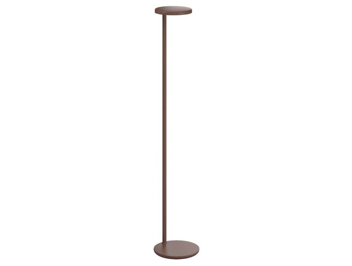 Flos Architectural Designer Stehlampe Oblique Floor USB-C, dimmbar, braun / rost, für Wohn- / Esszimmer, Aluminium, Stehleuchte
