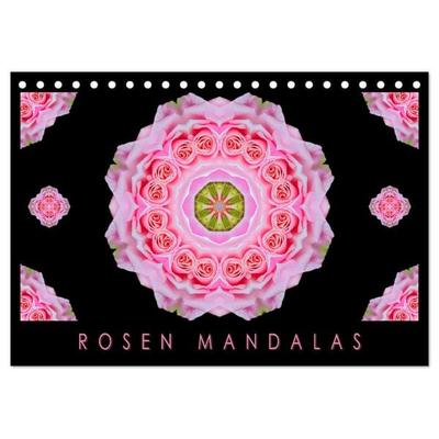 ROSEN MANDALAS (Tischkalender 2027 DIN A5 quer), CALVENDO Monatskalender