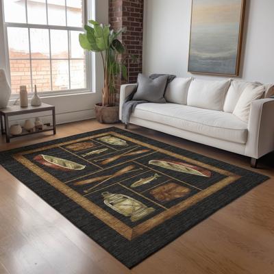 Addison Rugs Premium Washable Super Soft Fish Canoe Lodge Mayfield Rug