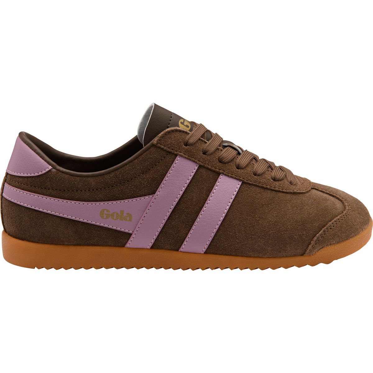 Gola Bullet Suede Sneaker Women dark brown/candy/gum (TK) 38 CLA153-TK-38-darkbrowncandygum