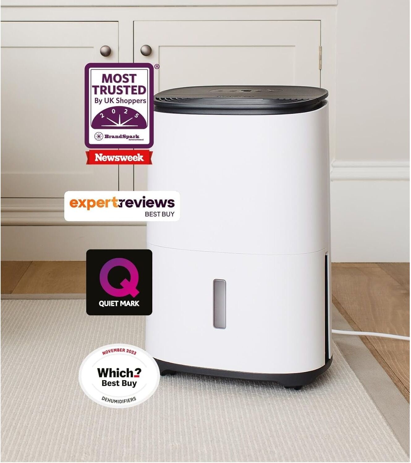 MeacoDry Arete® One 12L dual Dehumidifier & HEPA air purifier for regular sized homes - prevents damp and condensation - ultra-quiet - low energy laundry mode- night mode - five year warranty