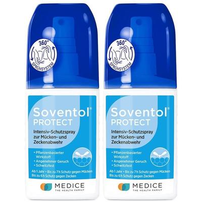 Soventol Protect Intensiv-Schutzspray Mückenabwehr 2x 2x100 ml Spray