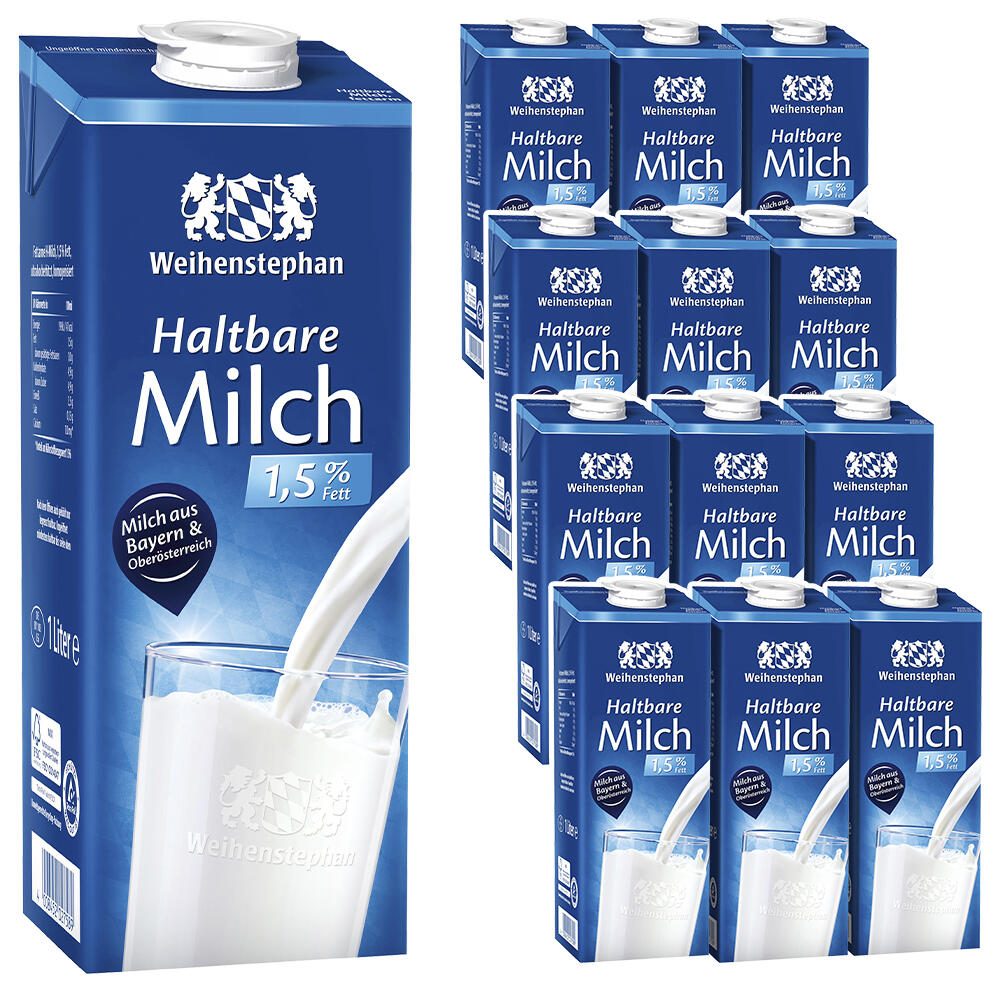 Weihenstephan fettarme H-Milch 1,5 % 11341