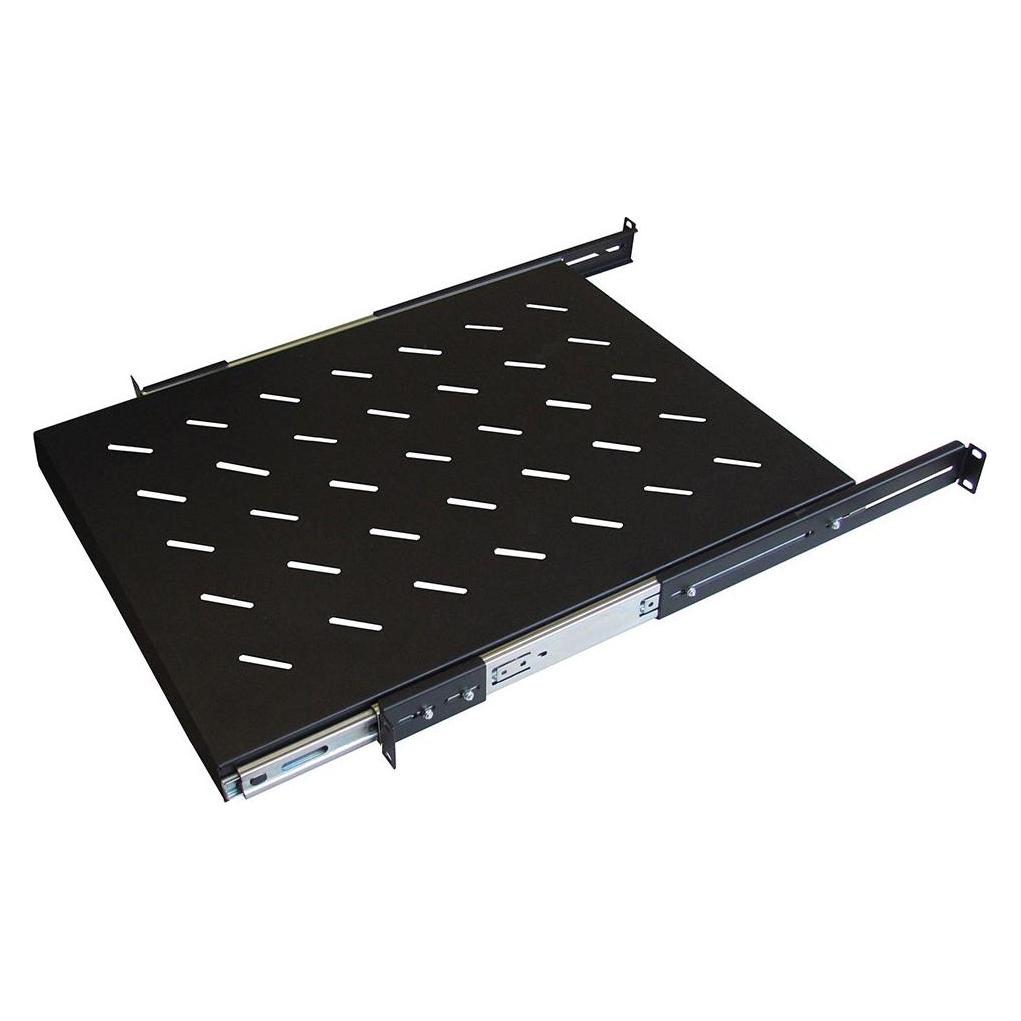 Wp Sliding shelf 1U, 600 mm depth, black (WPN-ASS-141060-B)