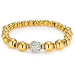 STEFFEN SCHRAUT Armband 119 Zirkonia flexibel Edelstahl