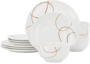 Elama Sydney 12 Piece Porcelain Dinnerware Set, Service for 4