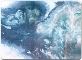 CounterArt Hardboard Placemat, Graceful Ocean, Set of 4, Made in the USA