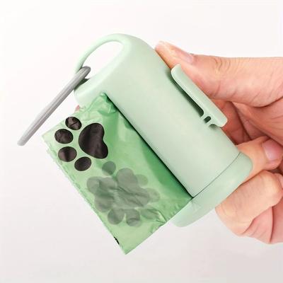 Inspire Curations One Touch Dog Poop Bag Dispenser Retractable Dog Waste Bag Holder With Leak Proof Bags For Any Leash One Touch Dog Poop Bag Dispenser Retractable Dog Waste Bag Holder With Leak Proof Bags For Any Leash