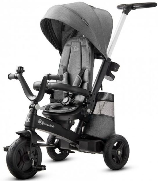 Kinderkraft Easytwist Triciclo Cinzento