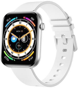 Everyday Crate QS09 AMOLED Smart Watch 1.85 Inch Fitness Smartwatch With Health Monitoring And Sports Modes silver