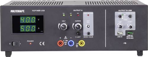 VOLTCRAFT VLP-1405 USB Labornetzgerät, einstellbar 0 - 40 0.01 - 5A 233W OVP Anzahl Ausgänge 3 x