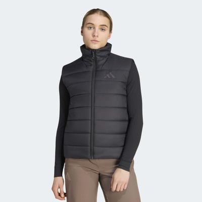 Funktionsweste ADIDAS TERREX "W MT ESS PAD V", Damen, Gr. S, schwarz, Obermaterial: 100% Polyamid, Westen Funktionsweste, für Wandern und sportliche Aktivitäten, mit Reißverschluss