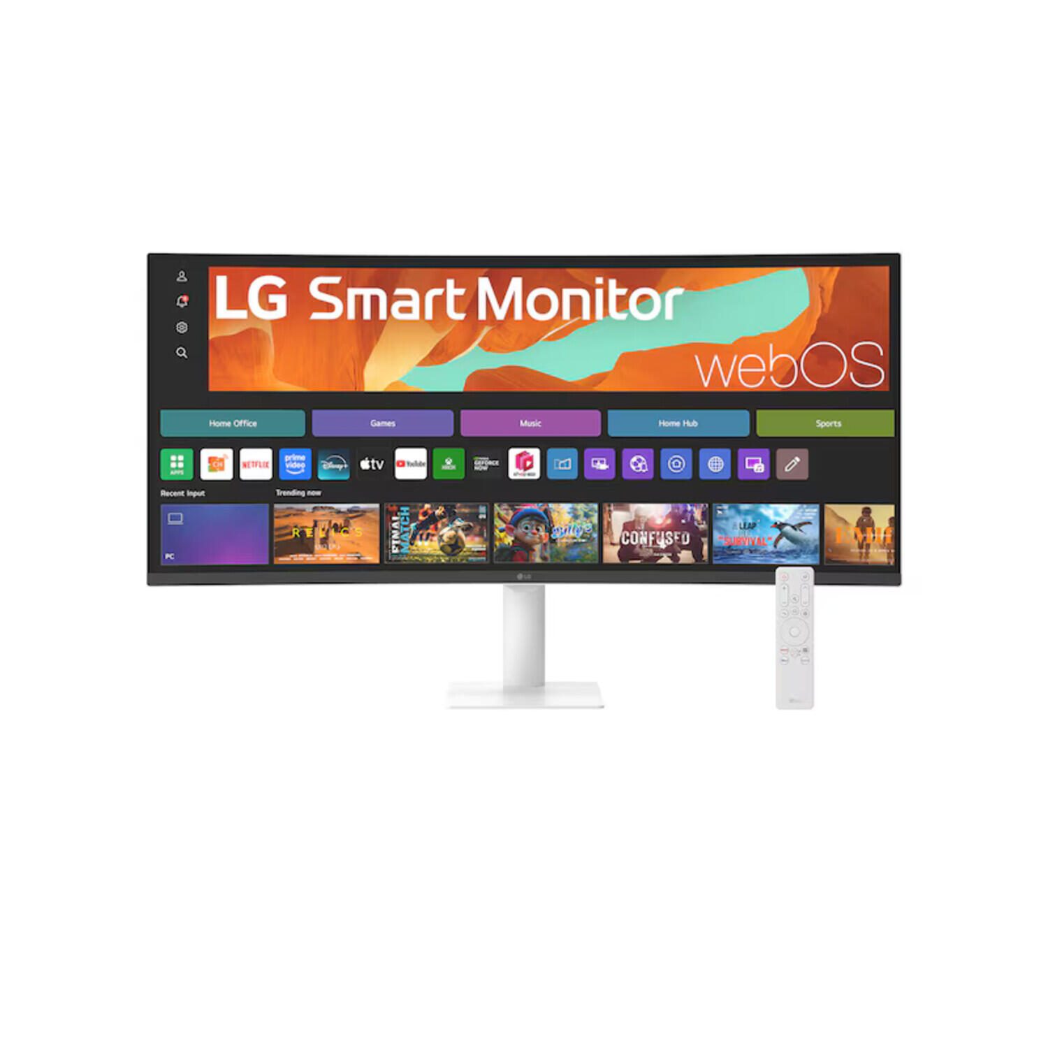 LG Electronics LG 34U601SA-W Dual WQHD Smart Curved Monitor 86,4 cm 34 Zoll