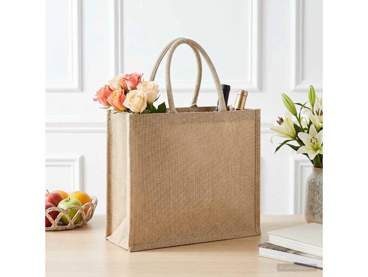 vidaXL Jute-Handtaschen 5 Natur 42 x 33 x 19 cm 100% Tossa-Jute
