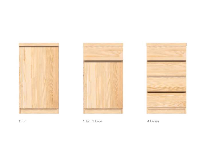 Kommode „Patrizia“ Esche 50 cm Massivholz Esche