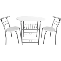 HTI-Living, Essgruppe, Tischgruppe Weiss Merit (MDF)